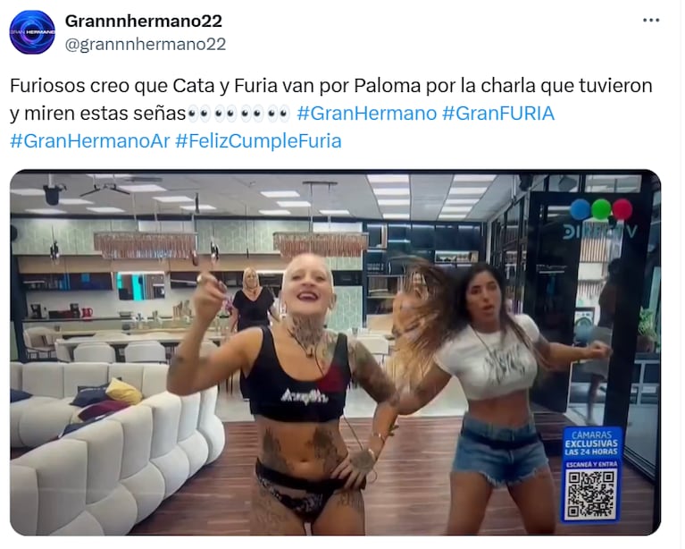 La llamativa coreografía de Furia que probaría cuál es su nueva víctima en Gran Hermano: el video