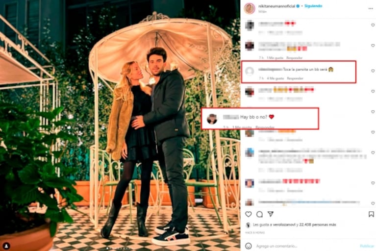 La llamativa foto de Nicole Neumann con Manu Urcera que encendió la versión de embarazo: "Le toca la pancita"