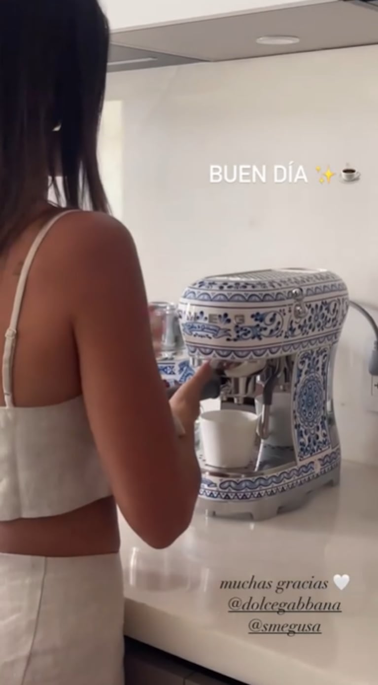 La lujosa cafetera que recibió Antonela Roccuzzo como regalo y vale miles de dólares 