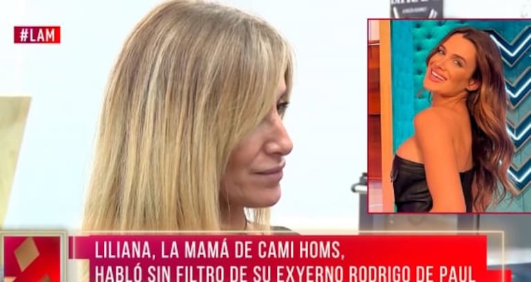 La mamá de Camila Homs contó cómo ve a su hija, a casi dos años de su escandalosa separación de Rodrigo de Paul: "Fue difícil"