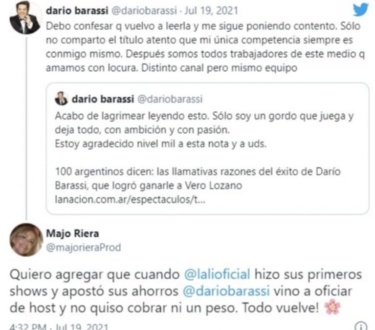 La mamá de Lali Espósito contó el gesto que tuvo Darío Barassi cuando la actriz se lanzó como cantante: "Todo vuelve"