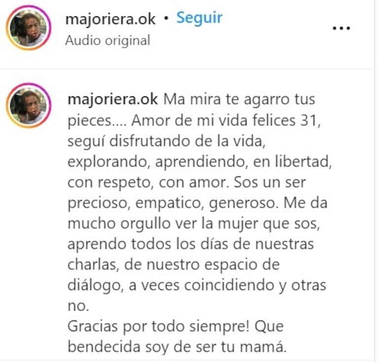 La mamá de Lali Espósito saludó a la artista por su cumple con un video inédito de su infancia: "Amor de mi vida"