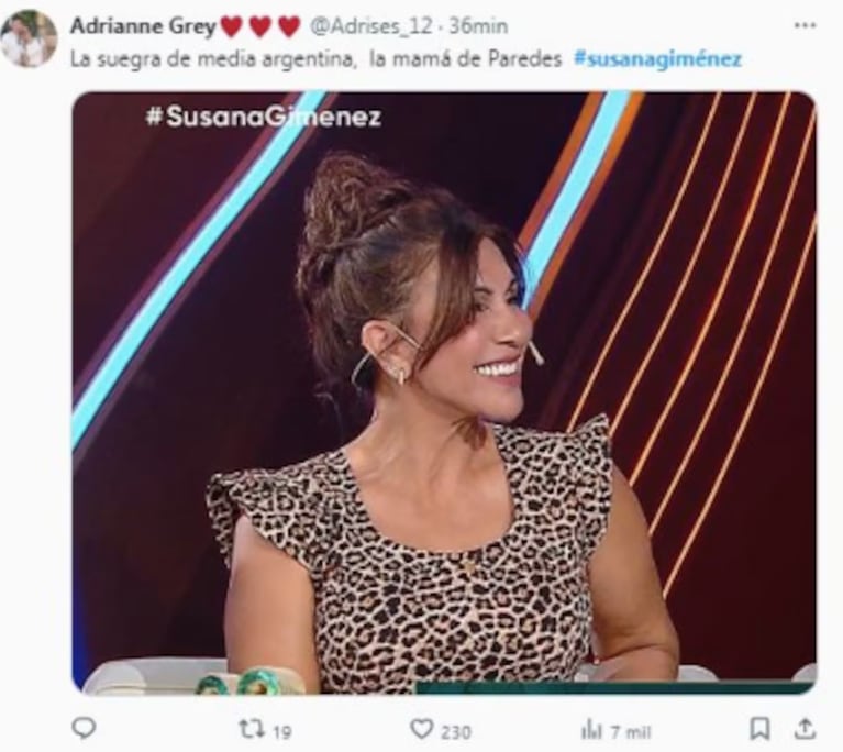 La mamá de Leandro causó furor en las redes.