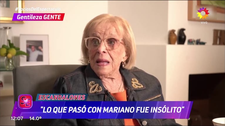 La mamá de Mariano Caprarola (Foto: captura de Socios del Espectáculo).