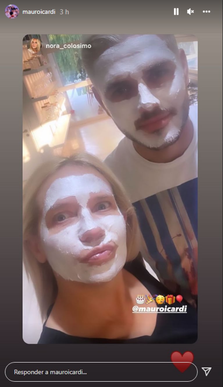 La mamá de Wanda Nara saludó a Mauro Icardi por su cumple con una foto haciéndose juntos un tratamiento de belleza