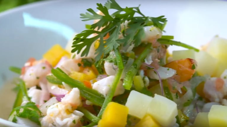 La mejor receta de ceviche de langostinos y lenguado