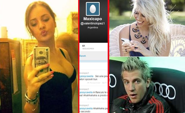 La misteriosa cuenta de Twitter que atacaba a Jessica Vella. (Fotos: Web y Twitter)