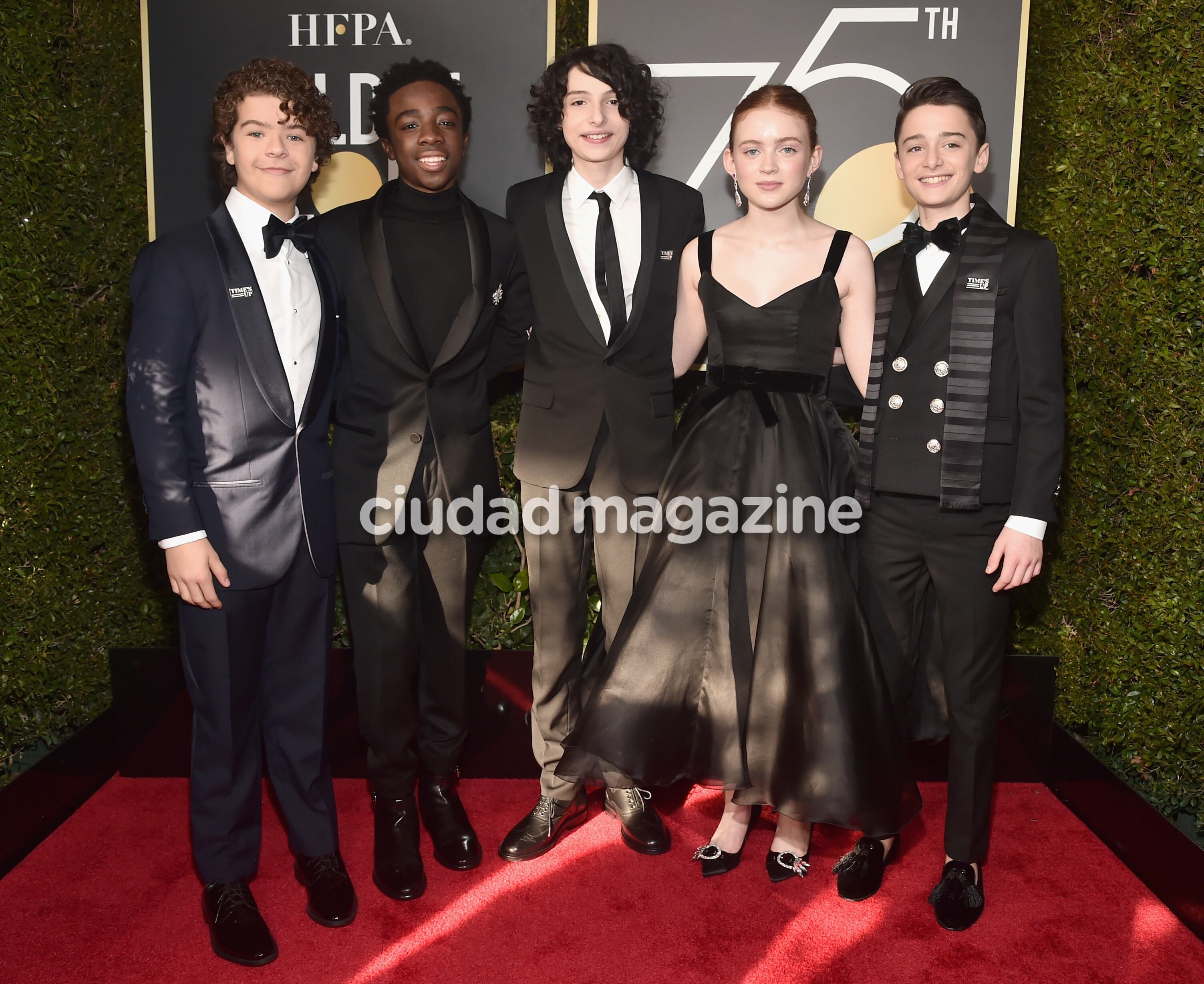 La moda de negro en los Globos de Oro 2018 (Fotos: AFP).