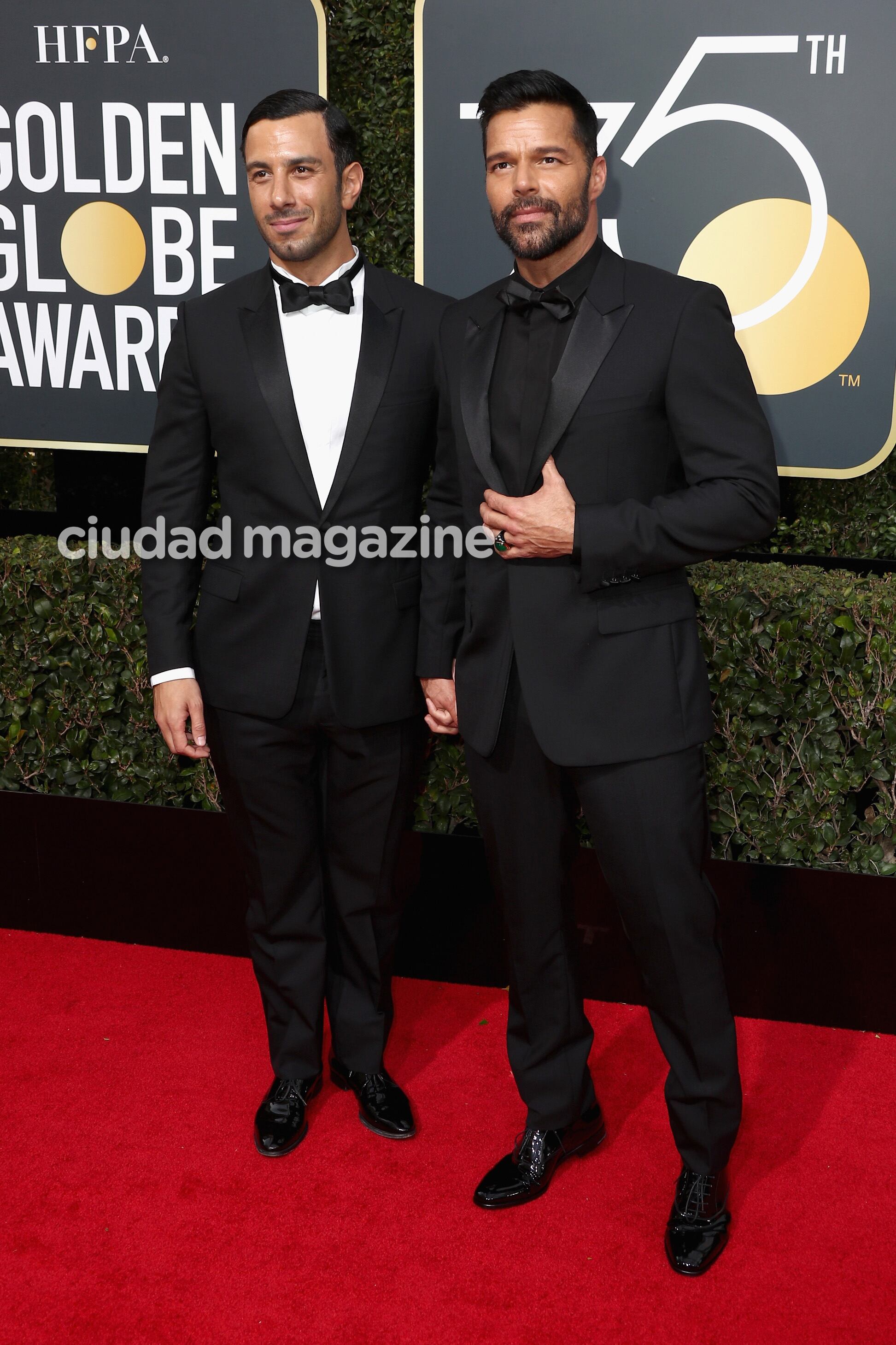 La moda de negro en los Globos de Oro 2018 (Fotos: AFP).