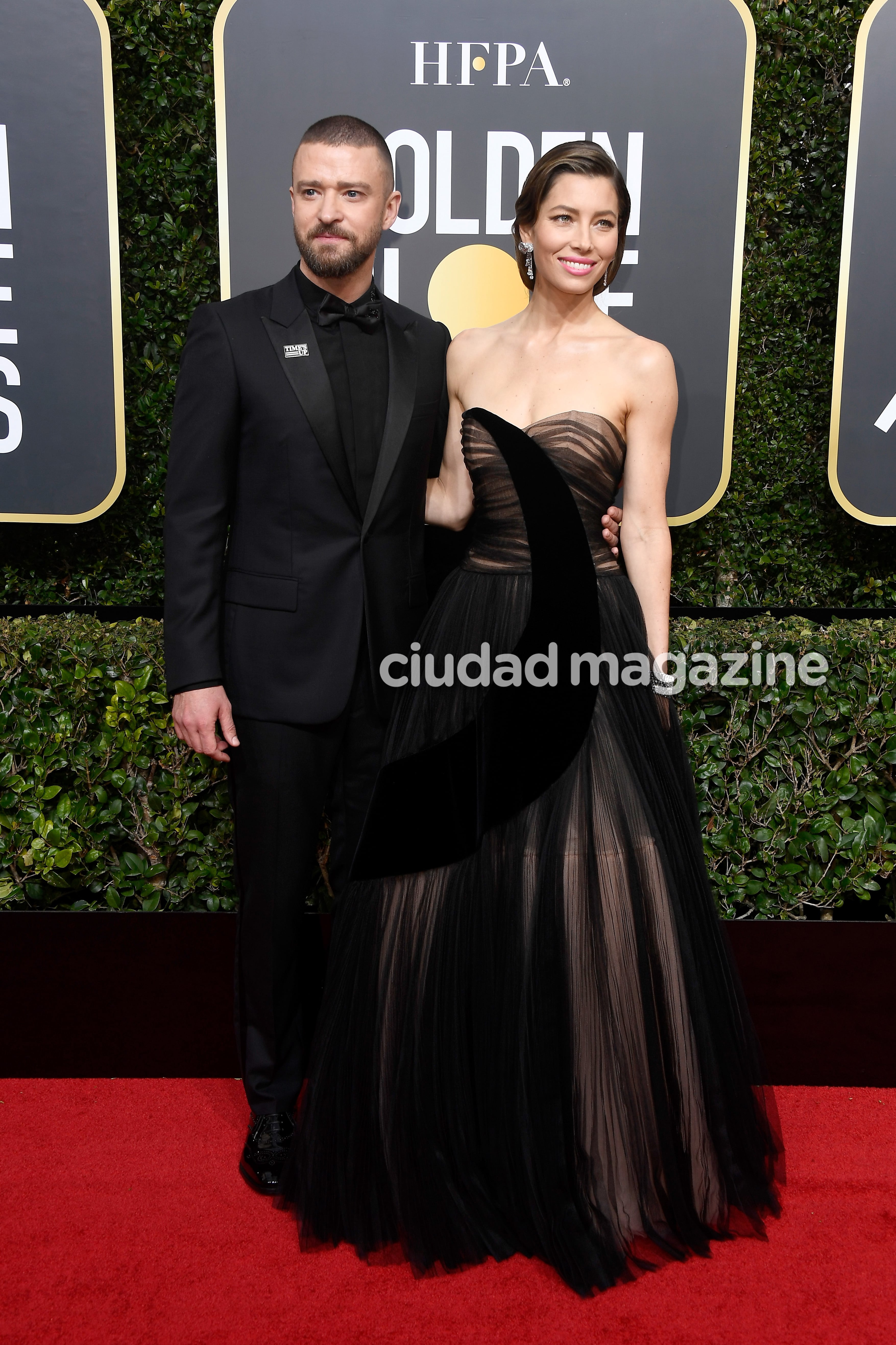 La moda de negro en los Globos de Oro 2018 (Fotos: AFP).