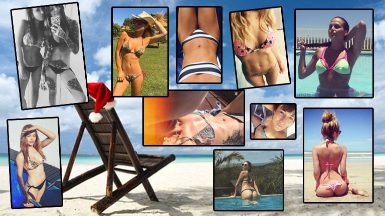 La Navidad en bikini de las diosas de la farándula. (Foto: Instagram)