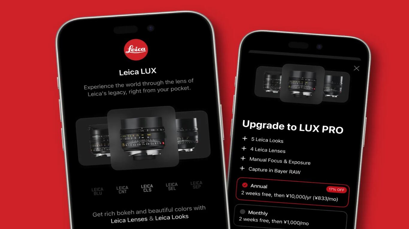 La nueva ‘app’ Leica Lux recrea el estilo de las cámaras Leica en iPhone: las ventajas de su actualización