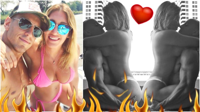 La nueva foto de Ayelén Paleo, súper fogosa y en topless con su novio (Fotos: Instagram)