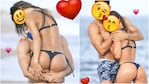 La parejita que le hace la competencia a Pampita y Pico y se muestran muy enamorados en Punta del Este (Fotos: revista Caras)