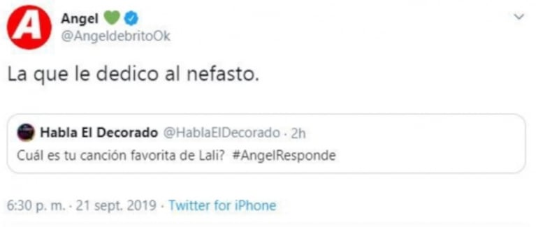 La picante definición de Ángel de Brito al referirse a Mariano Martínez: "El nefasto"