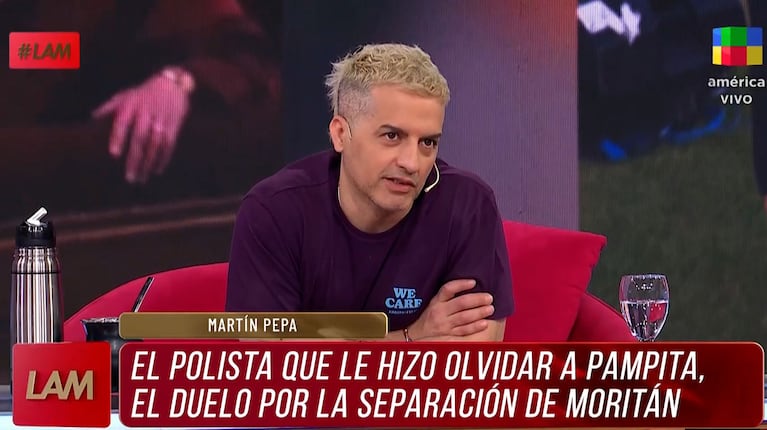 La picante humorada de Ángel de Brito al enterarse que Martín Pepa le manda flores a Pampita todos los días