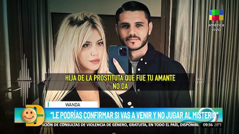 La picante llamada que habrían tenido Wanda Nara y Mauro Icardi.