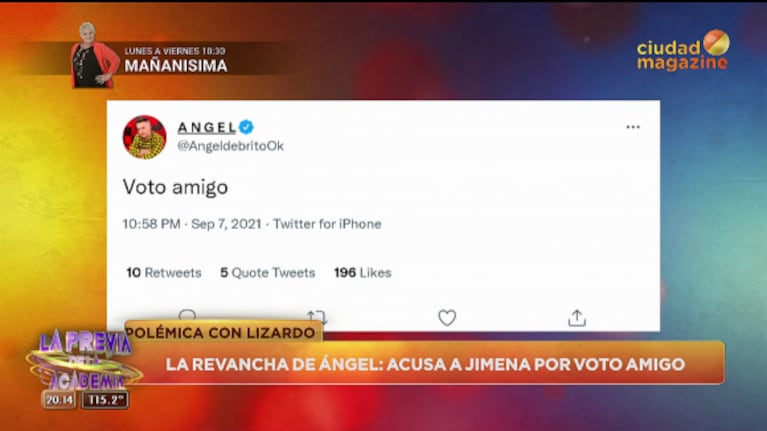 La picante reacción de Jimena Barón con Ángel de Brito por acusarla de darle 'voto amigo' a Lizardo Ponce: "Es la primera vez que le doy alto puntaje"