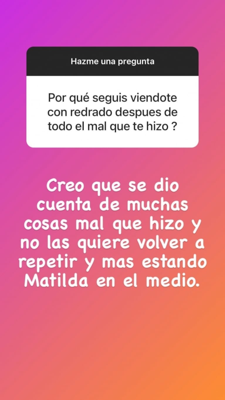 La pícara confirmación de Luciana Salazar sobre su reconciliación con Redrado: "Fue contacto estrecho, estrecho"