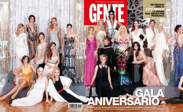 La polémica tapa de la gala aniversario de revista Gente.