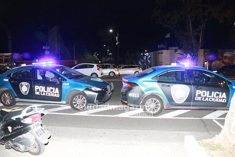 La policía en el Chateau Libertador.