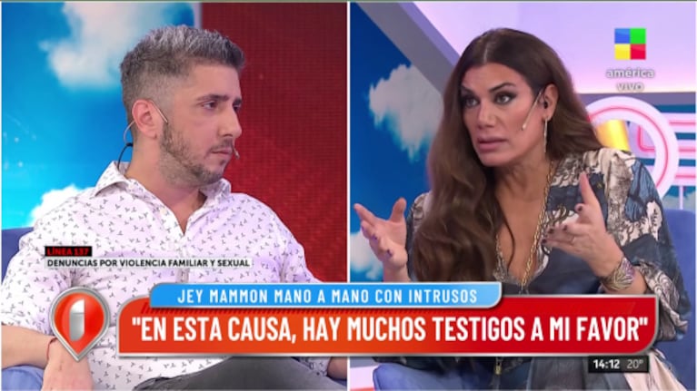 La pregunta al hueso de Flor de la Ve a Jey Mammon: "¿Lucas Benvenuto no te dijo que había sido secuestrado?"