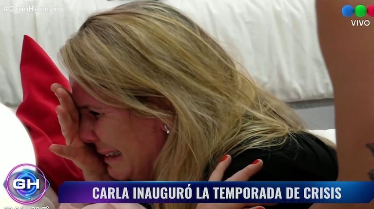 La primera crisis de llanto en Gran Hermano 2023: Carla De Stefano se quebró a 24 horas de entrar al reality