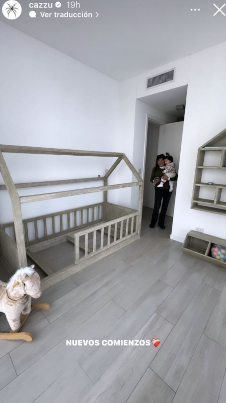 La primera foto de Cazzu recién separada con su hija en su nueva casa: “Nuevos comienzos”