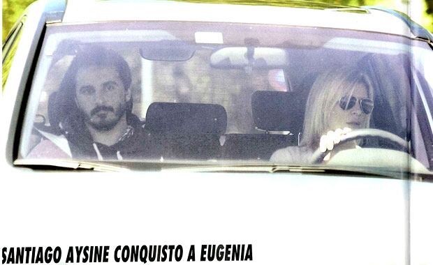 La primera foto de Eugenia Tobal y su novio rockero, Santiago Aysine (Foto: revista Pronto).