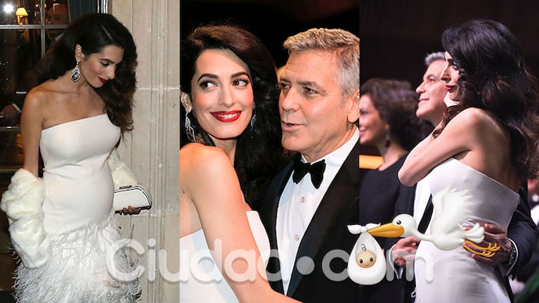 La primera foto de George Clooney y su mujer, ¡embarazada de gemelos! Foto: Grosby Group.