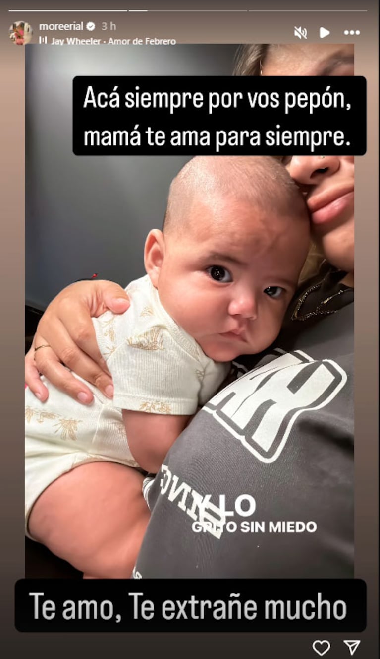 La primera foto de Morena Rial con su bebé, tras salir de prisión: sus emotivas palabras