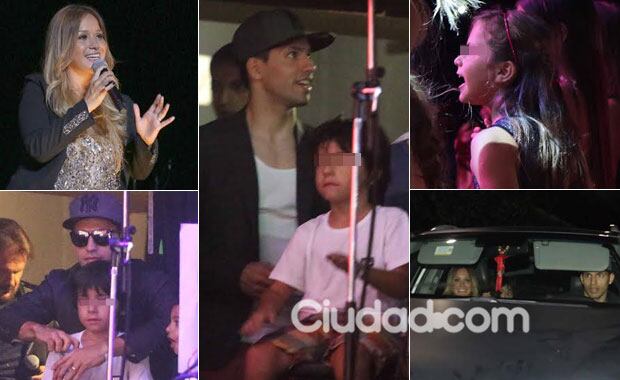 La Princesita Karina brilló en el Luna Park: el Kun Agüero y su hijo contemplaron el show desde bambalinas (Foto: Movilpress)