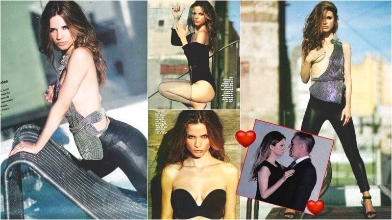 La producción de fotos sexy de Paula Cancio, la mujer de Miguel Ángel Solá (Fotos: revista Gente)