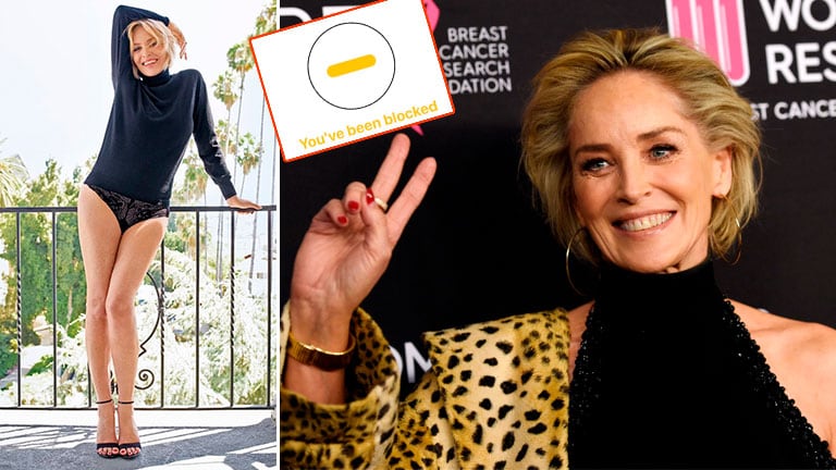 La queja de Sharon Stone contra una app de citas tras que le bloquearan el perfil: ¿Es excluyente ser yo?