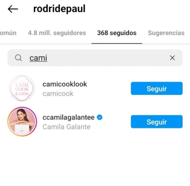 La reacción de Camila Homs luego de que Rodrigo de Paul le presentara a su hija a Tini Stoessel