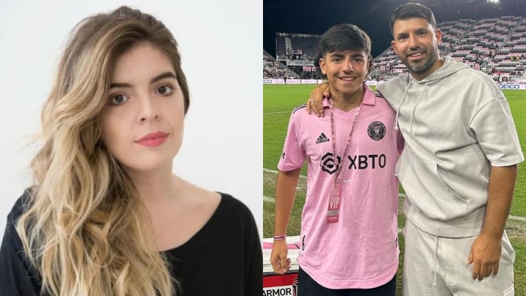 La reacción de Dalma Maradona tras la conmovedora publicación que Kun Agüero le dedicó a su hijo, Benjamín (Fotos: Web e Instagram)