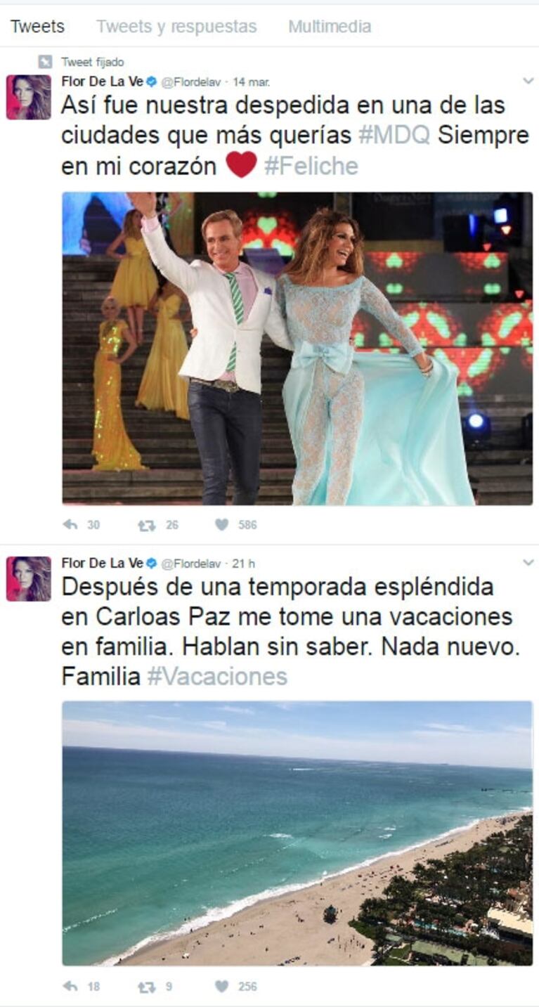 La reacción de Florencia de la Ve tras las fuertes acusaciones de Mabel Ibáñez en TV: "Hablan sin saber. Nada nuevo" 