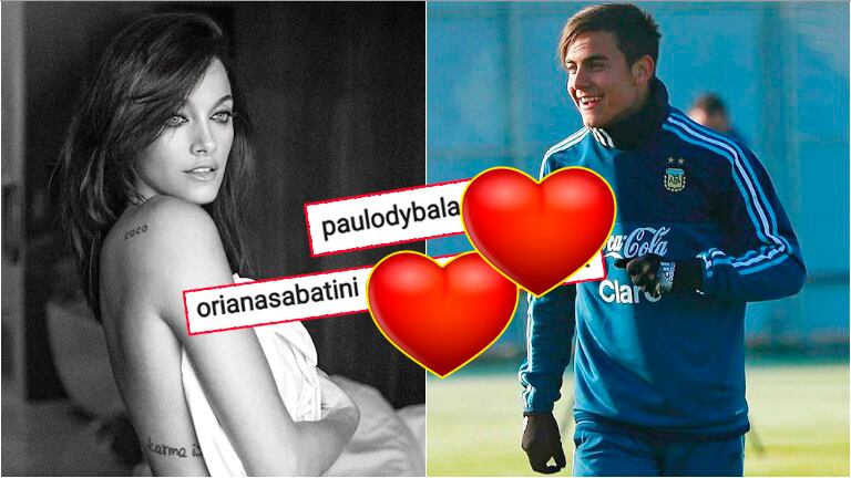 La reacción de Paulo Dybala tras ver una foto súper sexy de Oriana Sabatini... ¡y la respuesta de ella! (Fotos: Instagram)