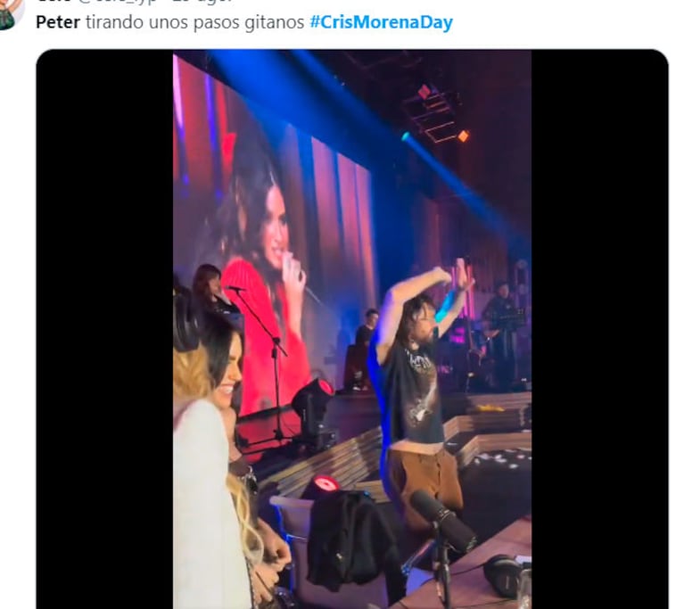 La reacción de Peter Lanzani a sus memes por el Cris Morena Day