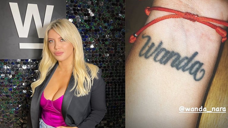 La reacción de Wanda Nara al enterarse de que un fan se tatuó su nombre.