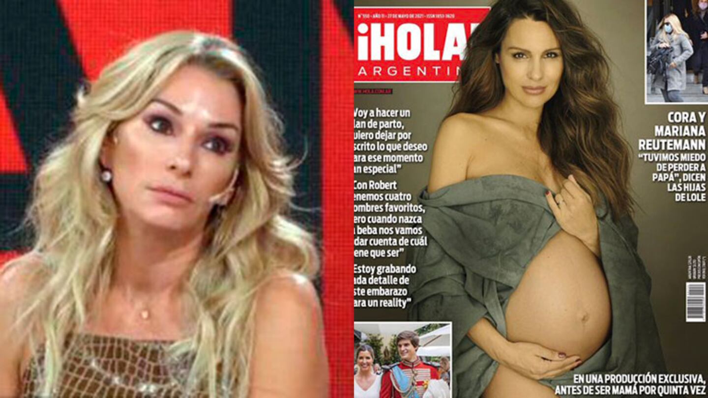 La reacción de Yanina Latorre al ver la tapa de revista de Pampita luciendo  su embarazo: 