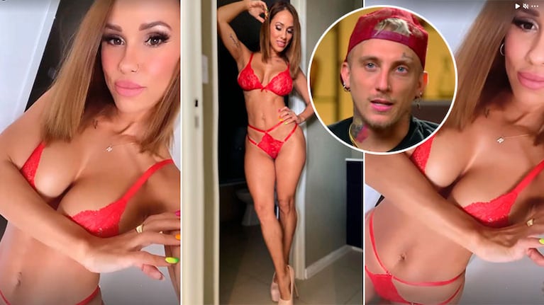 La reacción del Polaco al ver las imágenes súper sexies de Barbie Silenzi en ropa interior: Un fuego