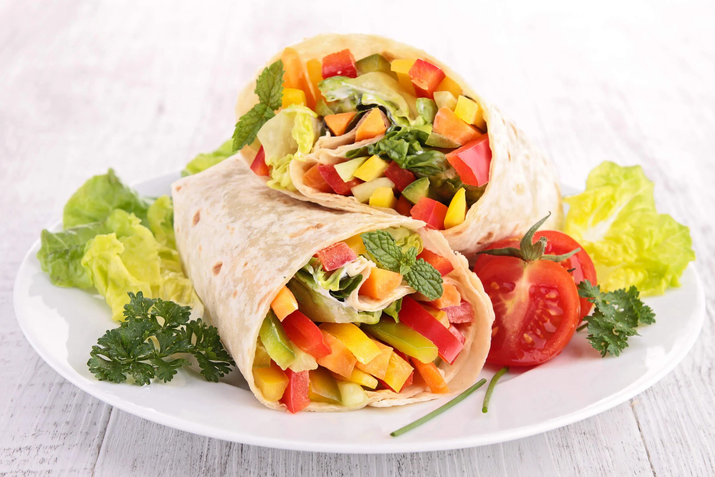 La receta veggie del día: Wraps de vegetales 100% caseros