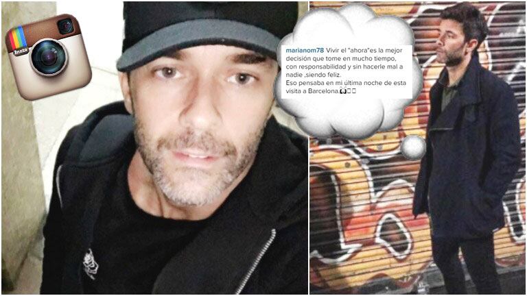 La reflexión de Mariano Martínez que escribió en su cuenta de Instagram (Fotos: Instagram)