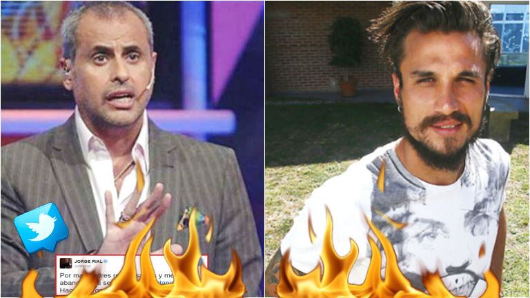 La respuesta de Jorge Rial tras el picante tweet de Daniel Osvaldo (Fotos: Web)