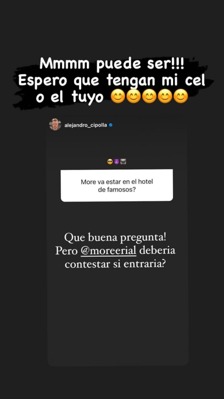 La respuesta de More Rial ante la posibilidad de participar de El hotel de los famosos: "Espero que tengan mi celular"