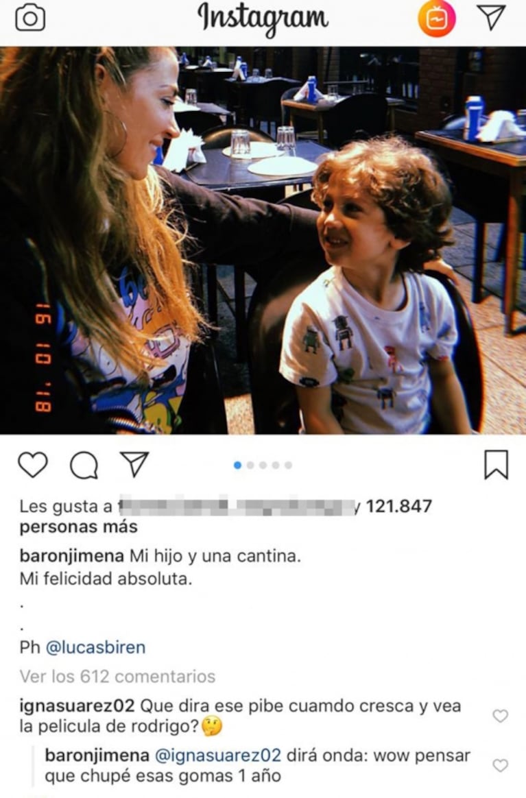 La respuesta sin filtro de Jimena Barón cuando un seguidor le preguntó que  dirá su hijo por sus escenas hot | Ciudad Magazine