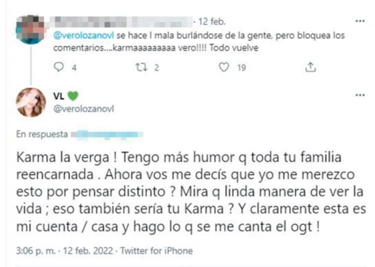 La respuesta sin filtro de Vero Lozano a una usuaria que se burló de su caída: "¿Merezco esto?"