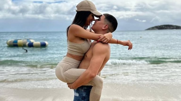 La romántica declaración de amor de Thiago de Gran Hermano a Daniela en sus vacaciones en Brasil (Foto: Instagram)