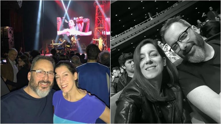 La romántica salida de Gerardo Rozín y su novia en el recital de Charly García: Juntos